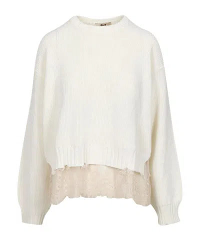 Aniye By Long-sleeved Knitwear In Blue
