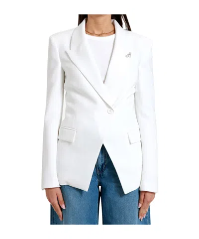Aniye By Long-sleeved Suit Jacket In White