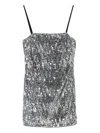 Aniye By Lulu Mini Dress In Silver