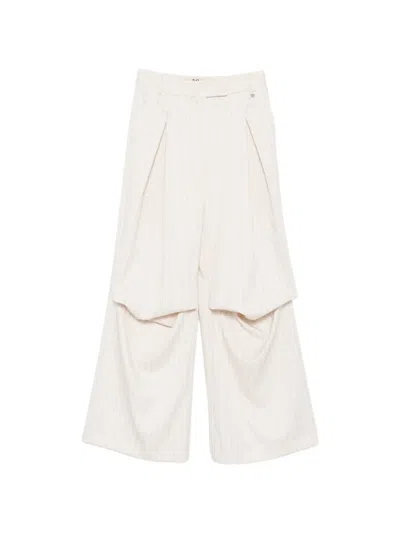 Aniye By Mariam Pinstripe-pattern Trousers In Neutral