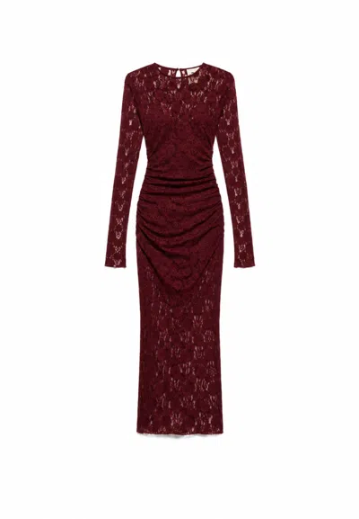 Aniye By Midi Dress  Tahlia In Burgundy