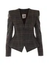Aniye By Mini Noa Check-pattern Blazer In Black