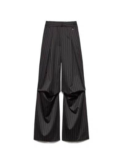 Aniye By Miriam Baggy Pinstripe Trousers In Multi