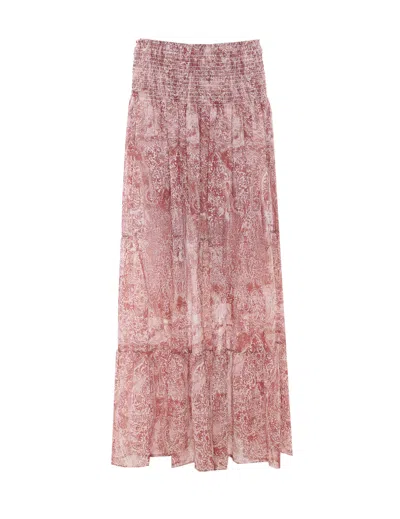 Aniye By Printed Midi Skirt In Pink