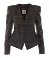 Aniye By Mini Noa Check-pattern Blazer In Brown