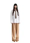 Aniye By Over Shirt Moon  With Tie In White
