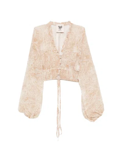 Aniye By Paisley-pattern Blouse In Neutral