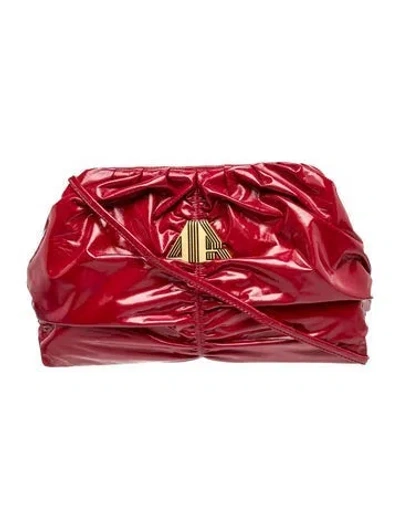 Pre-owned Aniye By Patent Leather Crossbody Bag In Red