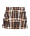 Aniye By Pleated Checked Skirt In Brown