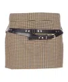 Aniye By Plaid Pattern Mini Skirt In Brown