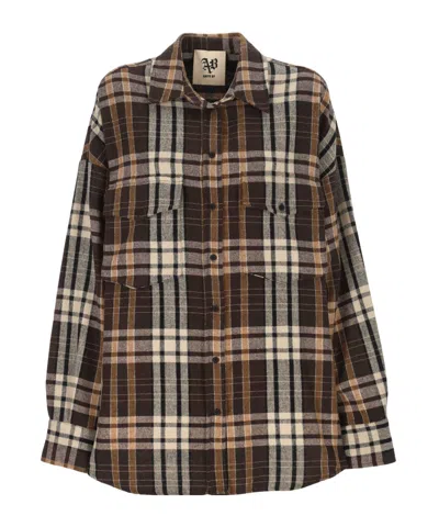 Aniye By Plaid Shirt In Brown