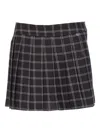Aniye By Pleated Checked Skirt In Black