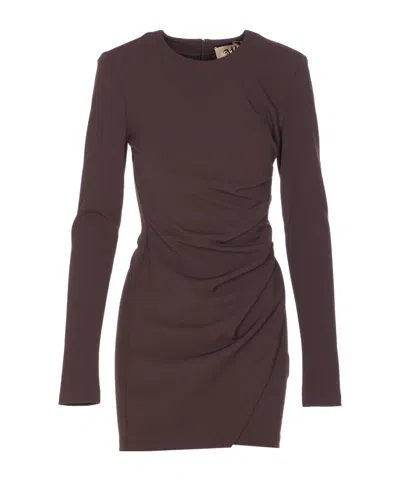 Aniye By Pleated Detail Dress In Purple