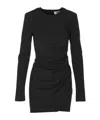 Aniye By Pleated Long-sleeved Dress In Black