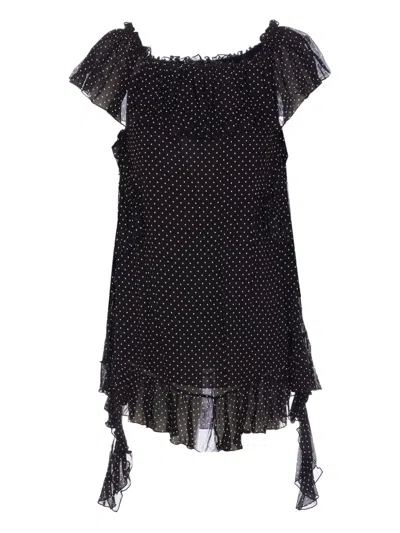 Aniye By Polka-dot Printed Dress In Black
