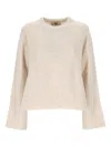 Aniye By Crew Neck Long Sleeve Sweater In Neutral