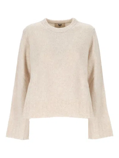 Aniye By Crew Neck Long Sleeve Sweater In Neutral