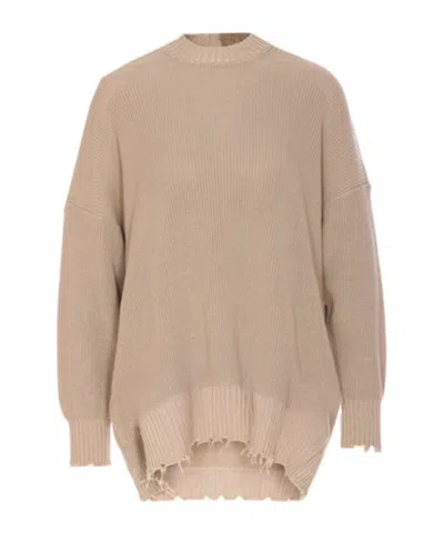 ANIYE BY ANIYE BY DISTRESSED KNIT SWEATER