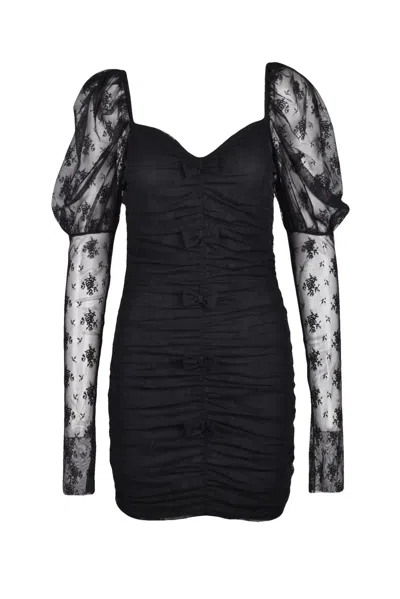 Aniye By Ruched Voile Sheath Dress - Black