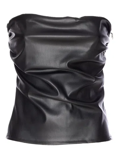 ANIYE BY RUCHED ZIPPED STRAPLESS VEST