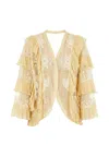 Aniye By Ruffled Jacket In Neutral