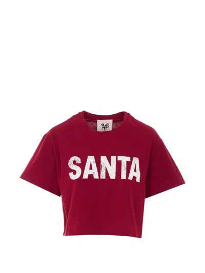 Aniye By Santa Crew-neck T-shirt In Red