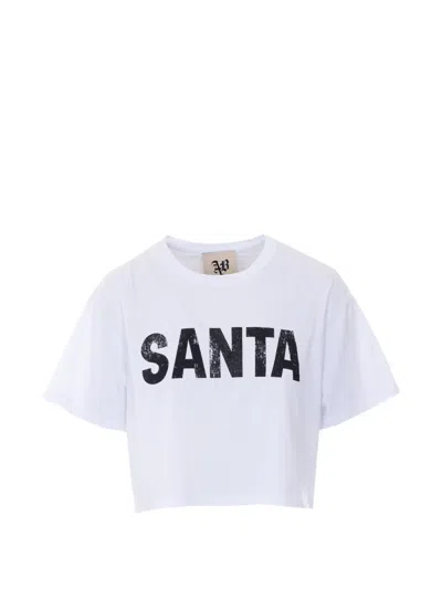Aniye By Santa Cropped T-shirt In White