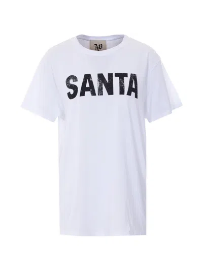 Aniye By Santa-print T-shirt In Gray