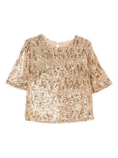 Aniye By Sequin-embellished Blouse In Neutral
