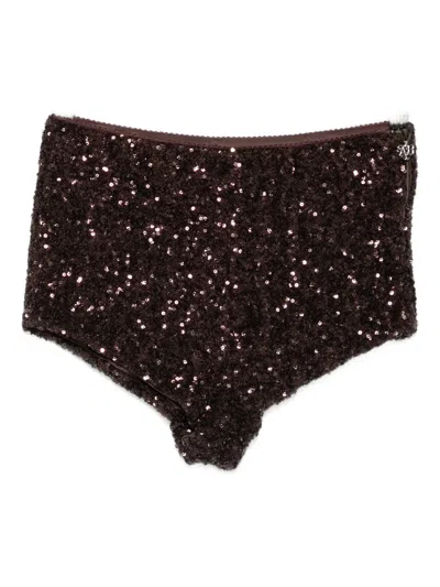 Aniye By Sequined Mini Shorts In Black