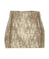Aniye By Sequined Mini Skirt In Gold