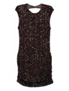 Aniye By Sequinned Cut-out Mini Dress In Brown