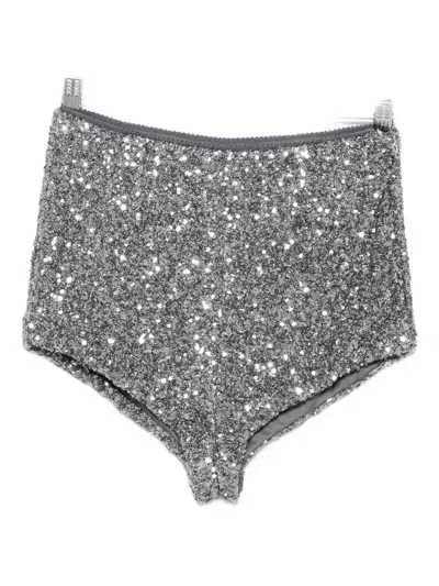 Aniye By Sequinned Shorts In Silver