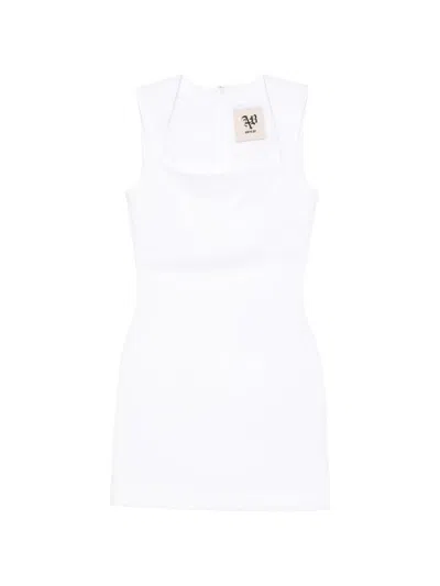 Aniye By Shana Square-neck Mini Dress In White