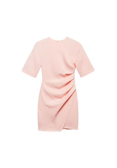 Aniye By Short Dress Beautiful Half Sleeve Woman  Front Draping