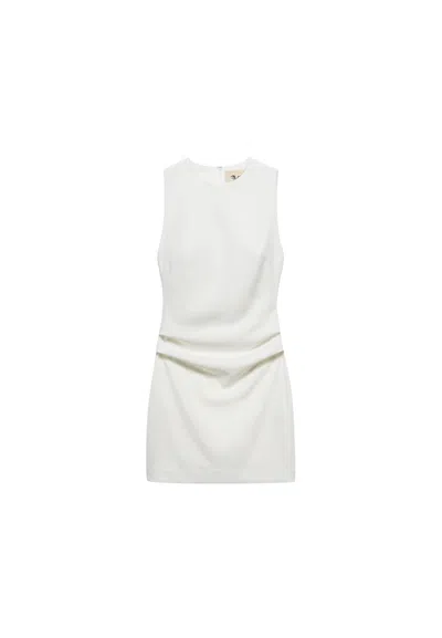 Aniye By Short Dress Sienna Woman  Neck On Back In White