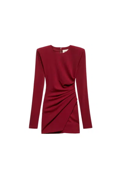 Aniye By Short Dress Sienna Woman  With Drapery In Burgundy