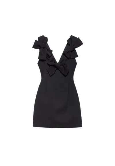 Aniye By Short Dress Tara Woman  With Bows In Black