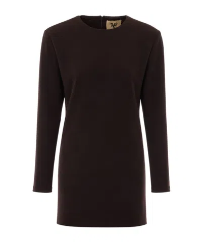 Aniye By Sienna Long Sleeve Mini Dress In Brown