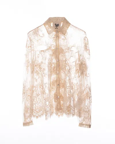 Aniye By Silva Lace Shirt In Pink