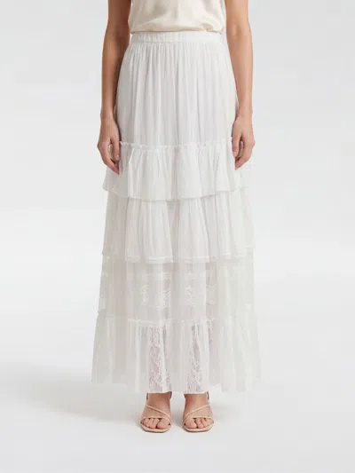 Aniye By Ruffled Lace Maxi Skirt In White