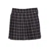 Aniye By Pleated Checked Skirt In Black