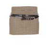 Aniye By Plaid Pattern Mini Skirt In Brown