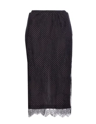 Aniye By Skirts Dotted Design In Black