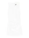 Aniye By Sleeveless Draped Mini Dress In White