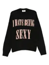 Aniye By Slogan-intarsia Jumper In Black