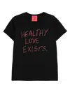 Aniye By Slogan-print T-shirt In Black