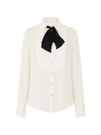 Aniye By Smoking Pixie Ruffled Shirt In White