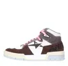 Aniye By Woman Sneakers Dark Brown Size 7 Soft Leather, Textile Fibers In Multicolour Vivaci