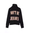 Aniye By Kolor High-neck Embroidered Sweater In Black